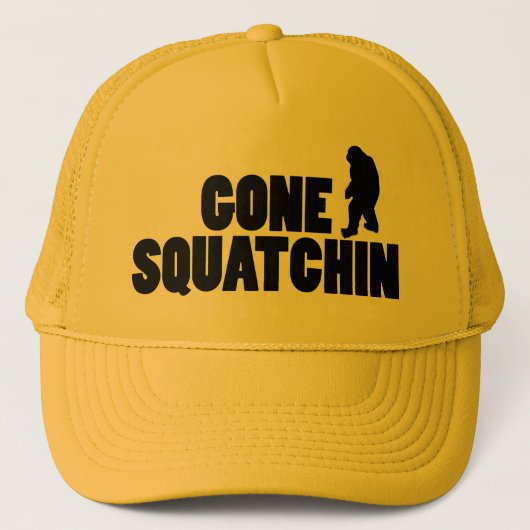 Gone Squatchin Profile Trucker Hat Trucker Pet (Voorkant)