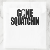 Gone Squatchin Rechthoekige Sticker (Tas)
