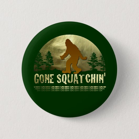 Gone Squatchin' Ronde Button 5,7 Cm (Voorkant)