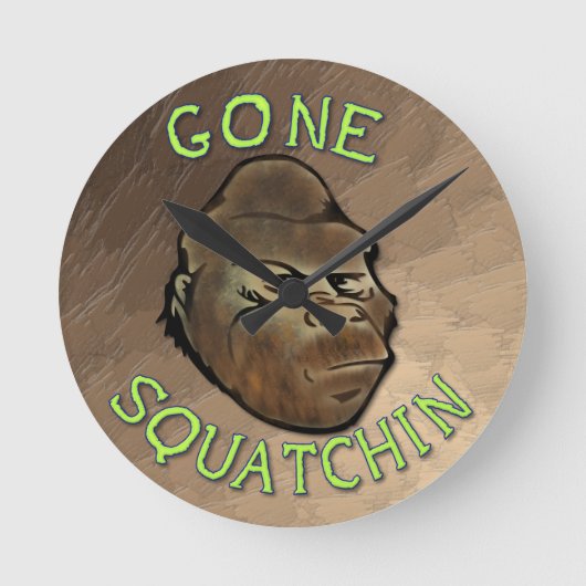 Gone Squatchin Ronde Klok (Voorkant)