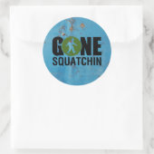 Gone Squatchin  Ronde Sticker (Tas)