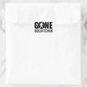 Gone Squatchin Ronde Sticker (Tas)