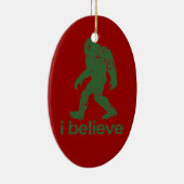 Gone Squatchin - rood en groen Keramisch Ornament (Rechts)
