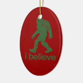 Gone Squatchin - rood en groen Keramisch Ornament (Links)