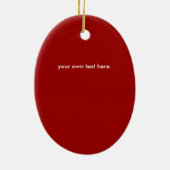 Gone Squatchin - rood en groen Keramisch Ornament (Achterkant)