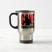 Gone Squatchin (rood en zwart) Reisbeker (Links)