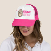 Gone Squatchin roze bigfoot humor pet (In situ)