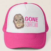 Gone Squatchin roze bigfoot humor pet (Voorkant)