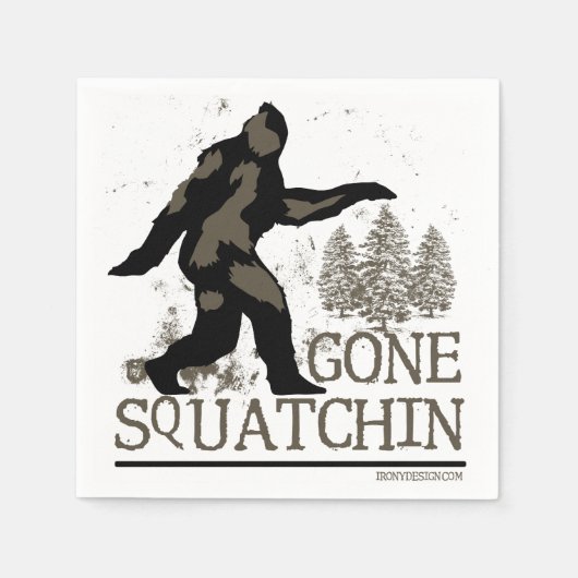 Gone Squatchin Servetten (Voorkant)