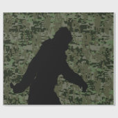 Gone Squatchin Silhouette op Digital Camouflage Cadeaupapier (Vlak)