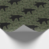 Gone Squatchin Silhouette op Digital Camouflage Cadeaupapier (Hoek)