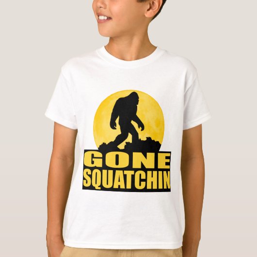GONE SQUATCHIN *Special* BARK OP DE MOON-editie T-shirt (Voorkant)