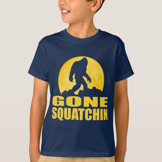 GONE SQUATCHIN *Special* BARK OP DE MOON-editie T-shirt (Voorkant)