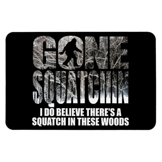 Gone Squatchin **Speciale Winter Editie** Magneet (Horizontaal)