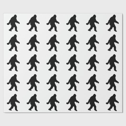Gone Squatchin - Squatch Silhouette Cadeaupapier (Vlak)