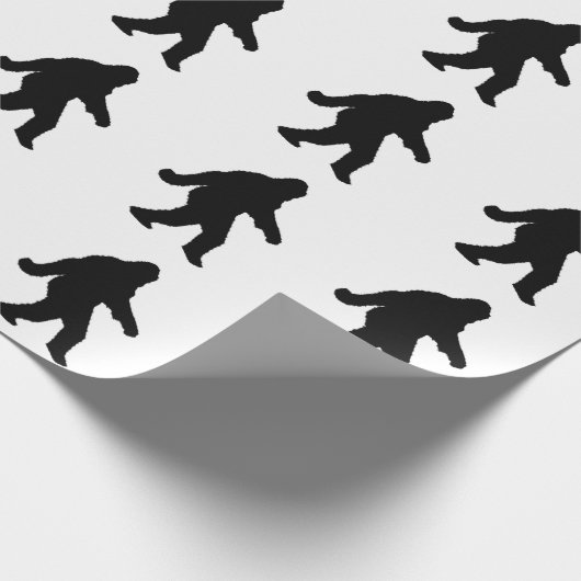 Gone Squatchin - Squatch Silhouette Cadeaupapier (Hoek)