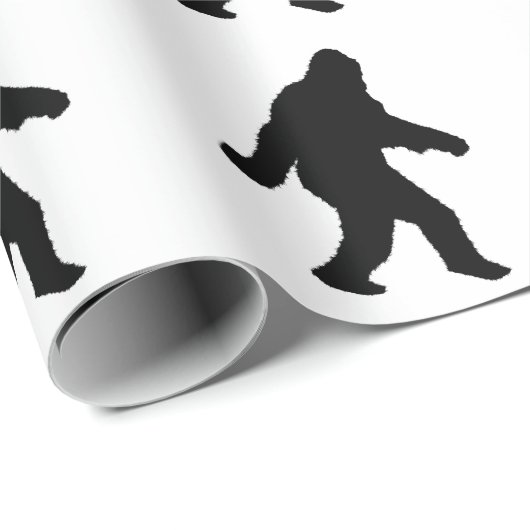 Gone Squatchin - Squatch Silhouette Cadeaupapier (Rol Hoek)