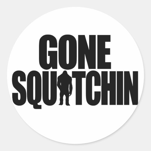 Gone Squatchin Sticker (Voorkant)