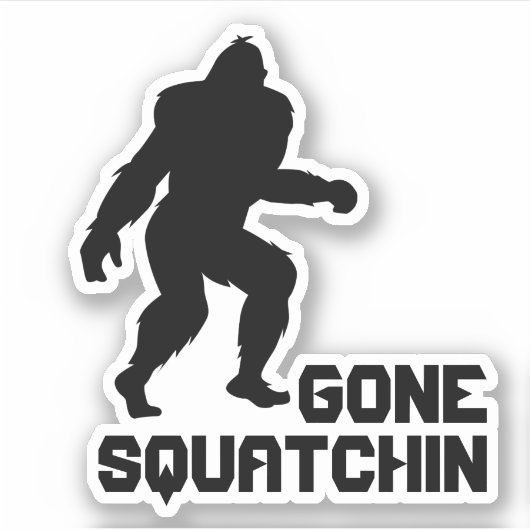Gone Squatchin Sticker (Voorkant)