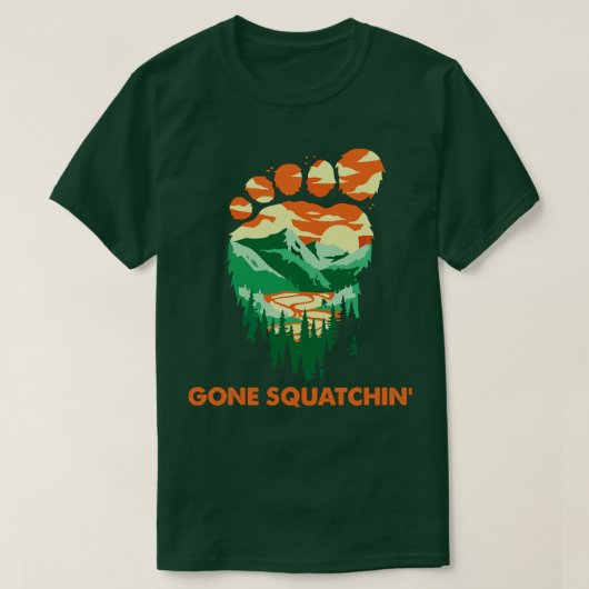 Gone Squatchin T-shirt (Design voorkant)