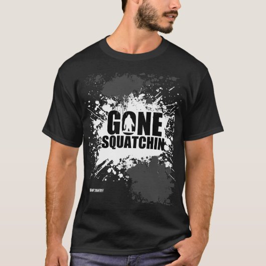 Gone squatchin t-shirt (Voorkant)