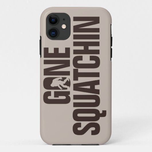 Gone Squatchin tan en bruin Case-Mate iPhone Case (Achterkant)