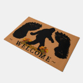 Gone Squatchin' Thanksgiving Deurmat (Schuin)