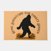 Gone Squatchin' Thanksgiving Deurmat (Voorkant)