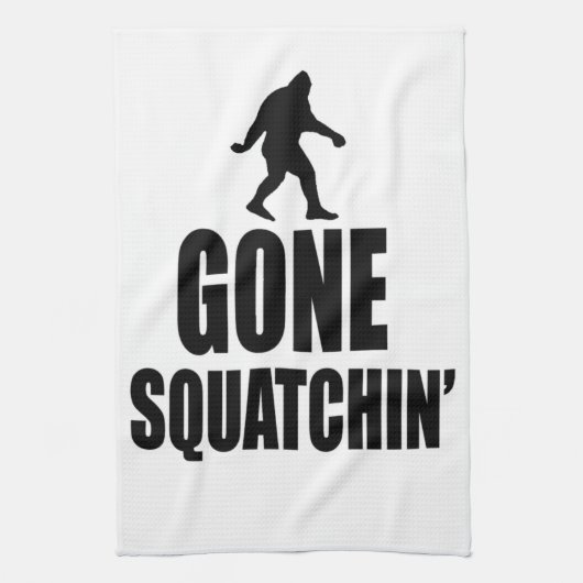 Gone Squatchin' Theedoek (Verticaal)