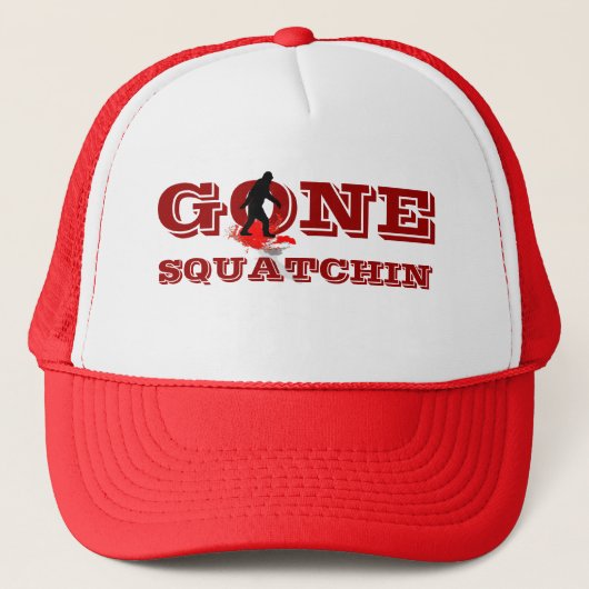 Gone squatchin trucker pet (Voorkant)