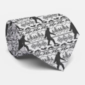 Gone Squatchin Ugly kerstSweater Knit Style Stropdas (Opgerold)