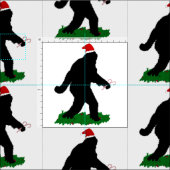 Gone Squatchin' voor Kerstmis Stof (Delen)