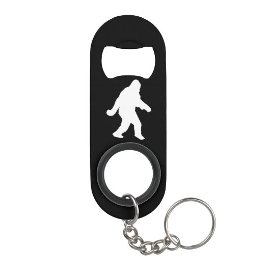 Gone Squatchin White Silhouette Sleutelhanger Flessenopener (Achterkant)