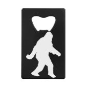 Gone Squatchin' Witte Silhouet Creditkaart Flessenopener (Voorkant)