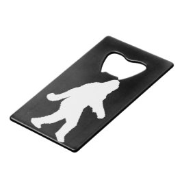 Gone Squatchin' Witte Silhouet Creditkaart Flessenopener