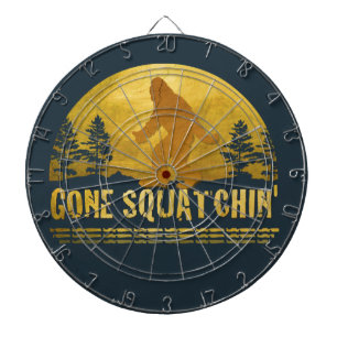Gone Squatchin' ( zonsondergang) Dartbord