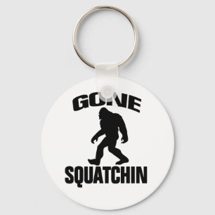 Gone Squatchin - zwart-wit Sleutelhanger