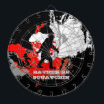Gone Squatchin, zwarte bigfoot Dartbord<br><div class="desc"></div>