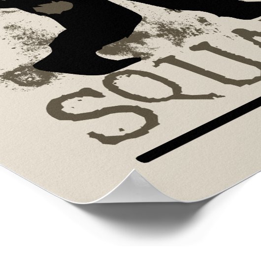 Gone Squatching Design Poster (Hoek)