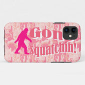 Gone Squatching op roze camouflage Case-Mate iPhone Case (Achterkant (horizontaal))
