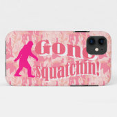 Gone Squatching op roze camouflage Case-Mate iPhone Case (Achterkant (horizontaal))