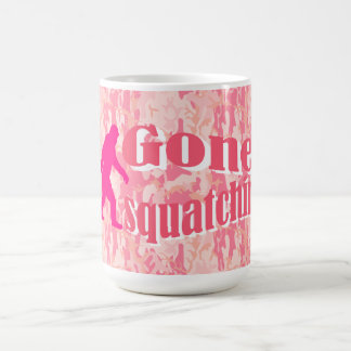 Gone Squatching op roze camouflage Koffiemok