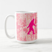 Gone Squatching op roze camouflage Koffiemok (Links)
