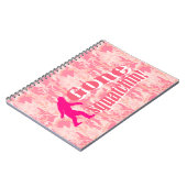 Gone Squatching op roze camouflage Notitieboek (Linkerzijde)