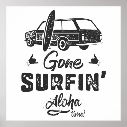 Gone Surfing Aloha Time Poster (Voorkant)