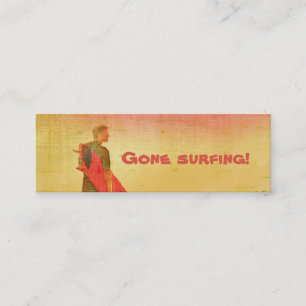 Gone surfing. Business / Contactkaart Contactkaartje
