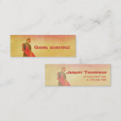 Gone surfing. Business / Contactkaart Contactkaartje (Voorkant / Achterkant)