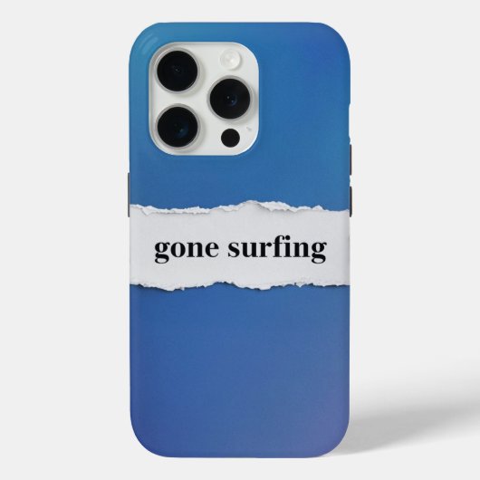 gone surfing, into the blue Case-Mate iPhone case (Achterkant)
