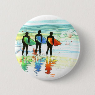 Gone Surfing v.1 Ronde Button 5,7 Cm