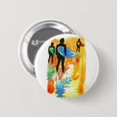 Gone Surfing v.2 Ronde Button 5,7 Cm (Voorkant /achterkant)